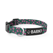 Collier pour chien Vert Fleuris