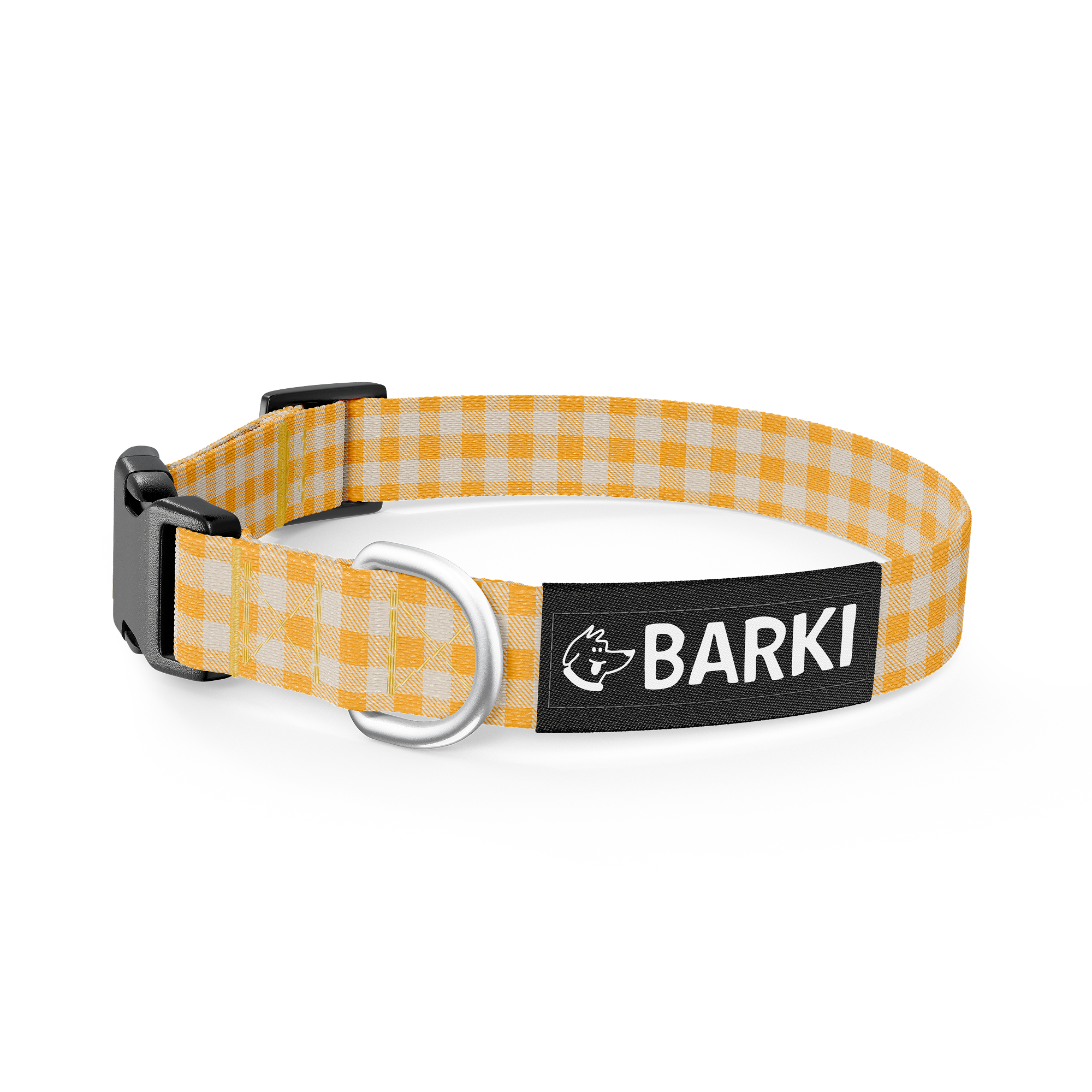 Collier pour chien Carreaux jaune