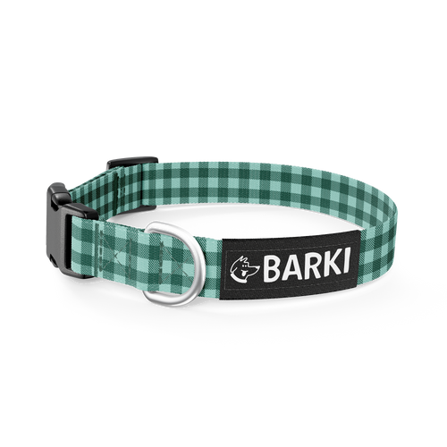 Collier pour chien Carreaux vert