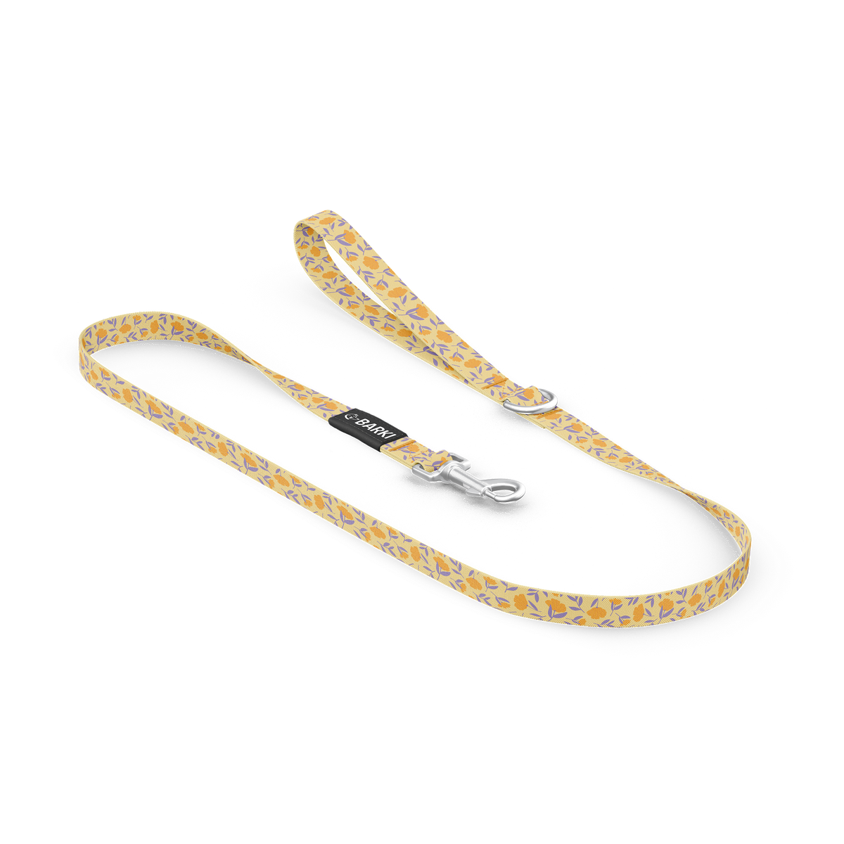 Laisse pour chien Jaune Fleuris