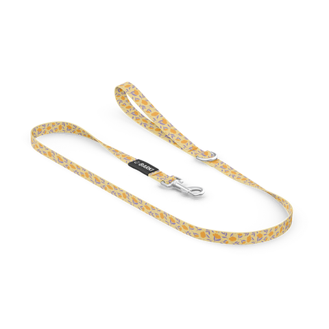 Laisse pour chien Jaune Fleuris